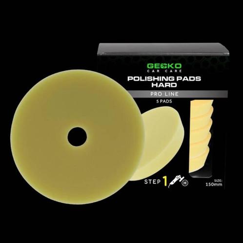GECKO 150MM POLIJSTPADS HARD YELLOW 5 Stuks, Auto diversen, Onderhoudsmiddelen, Ophalen of Verzenden