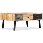 vidaXL Salontafel 90x65x40 cm massief gerecycled teakhout, 50 tot 100 cm, Verzenden, Nieuw, 50 tot 100 cm