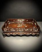 GEEN RESERVE - Prachtig en groot Vietnamees dienblad van