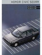1986 HONDA CIVIC SEDAN BROCHURE DUITS, Boeken, Auto's | Folders en Tijdschriften, Nieuw, Honda, Author
