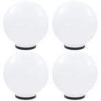vidaXL LED-bollampen 4 st rond 40 cm PMMA, Verzenden, Nieuw, Kunststof
