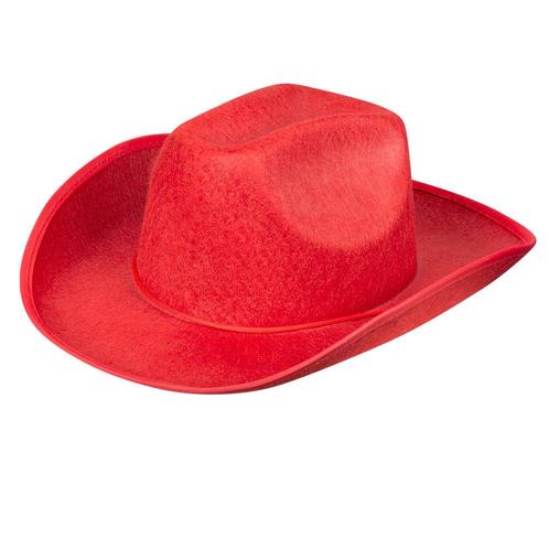 Cowboyhoed Rood, Hobby en Vrije tijd, Feestartikelen, Nieuw, Verzenden