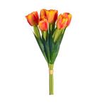 Tulpenbundel Oranje 7 bloemen Kunst tulpen, Huis en Inrichting, Ophalen of Verzenden, Nieuw