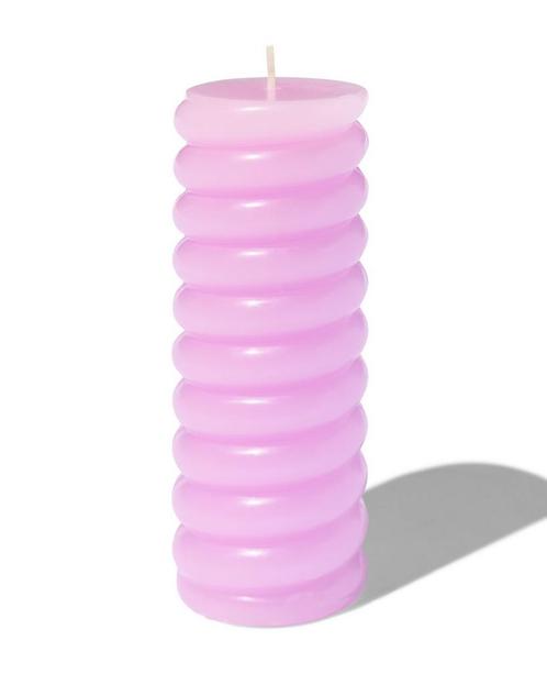 HEMA Stompkaars 5.5x15 ribbel van €2.99 voor €2 sale, Huis en Inrichting, Woonaccessoires | Kandelaars en Kaarsen, Nieuw, Verzenden
