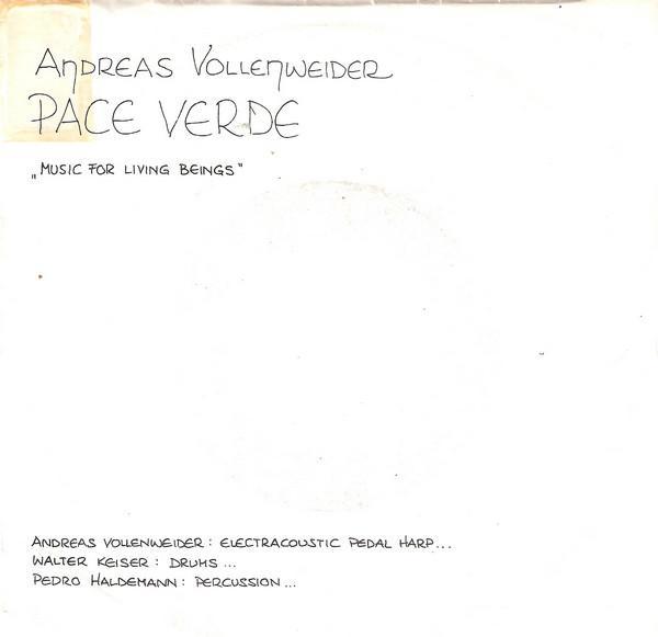 Single vinyl / 7 inch - Andreas Vollenweider - Pace Verde, Cd's en Dvd's, Vinyl Singles, Zo goed als nieuw, Verzenden