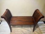Bank - Vintage Houten Bankje met Ambachtelijk Gesneden en, Nieuw