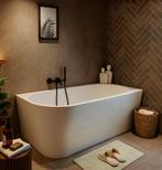 Ligbad Isia  170 x 80 x 58 cm Half Vrijstaand Bad wit links, Doe-het-zelf en Verbouw, Sanitair, Verzenden, Nieuw, Bad