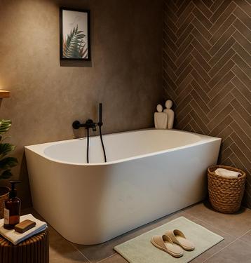 Ligbad Isia  170 x 80 x 58 cm Half Vrijstaand Bad wit links beschikbaar voor biedingen