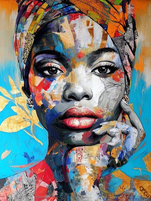 yamila - Ancestral Gold: La Matriarca Africana, Antiek en Kunst, Kunst | Niet-Westerse kunst