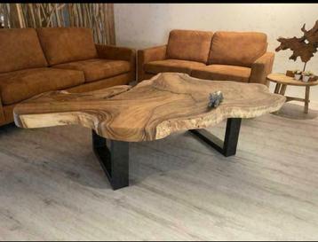 Boomstam Salontafels suar boomstamtafels eiken salon tafels beschikbaar voor biedingen