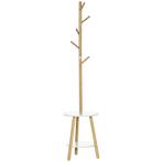 TRUUSK Kapstok Met 5 Kledinghaken & Bijzettafel, 171 Cm Hoog, Huis en Inrichting, Woonaccessoires | Kapstokken, Verzenden, Nieuw