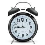 IvoQ Zwarte Klassieke Wekker met Dubbele Bel, Witgoed en Apparatuur, Wekkers, Verzenden, Nieuw