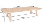 Massieve eettafel FINCA 400cm vintage bruin gerecycled, Huis en Inrichting, Tafels | Eettafels, Ophalen of Verzenden, Nieuw