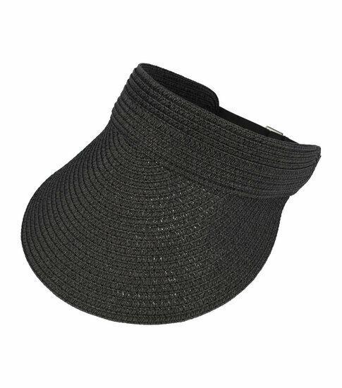 Zonneklep Verstelbaar Geweven Naturel Zwart, Kleding | Dames, Hoeden en Petten