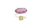 Ring - 9 kt. Roségoud - 5.80ct. tw. Amethist - Olivijn, Nieuw