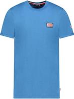 Geographical Norway T-shirt Ronde Hals Met Vlag Jaltimore, Verzenden, Nieuw, Blauw