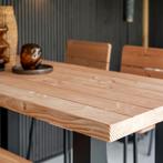 Bartafel Douglashout met U-poot, Tuin en Terras, Tuintafels, Ophalen of Verzenden, Nieuw, Rechthoekig, Hout