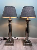 Lamp - Paar klassieke stijl aluminium Schemerlampen, Antiek en Kunst, Curiosa en Brocante