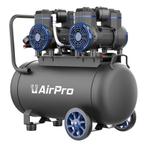 AirPro Compressor olievrij 2x1.8pk 40L tank, Nieuw, Verzenden