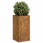 vidaXL Plantenbak roestig 40x40x80 cm weervast staal, Verzenden, Nieuw, Metaal