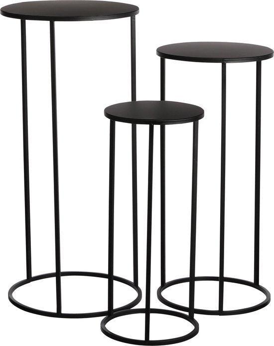 2dekans | Mica Decorations Quinty Bijzettafel - Set van 3 -, Huis en Inrichting, Tafels | Eettafels, Zo goed als nieuw, Ophalen of Verzenden