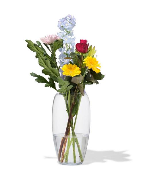 HEMA Vaas 29cm glas, Huis en Inrichting, Woonaccessoires | Vazen, Nieuw, Verzenden