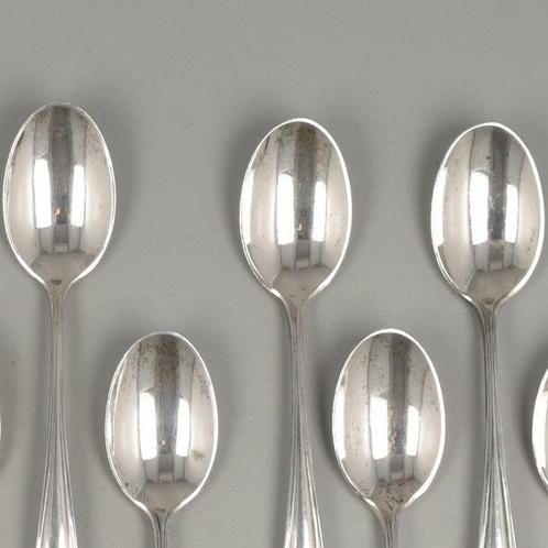 Zilverfabriek Voorschoten Mokkalepel - Koffielepel (12) -, Antiek en Kunst, Antiek | Goud en Zilver