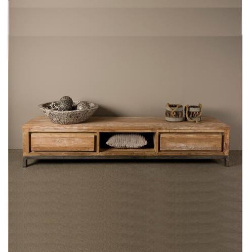 *WOONWINKEL* Tower Living Venetie Teak Tv-meubel 180 Cm, Huis en Inrichting, Kasten | Televisiemeubels, Nieuw, Verzenden