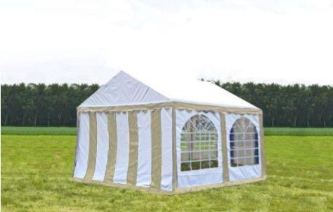 Classic Plus Party-tent PVC 3x4x2 mtr in Wit-Beige, Tuin en Terras, Partytenten, Nieuw, Verzenden