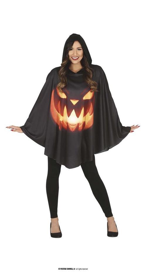 Halloween poncho pompoen, Hobby en Vrije tijd, Feestartikelen, Feestartikel, Nieuw, Verzenden