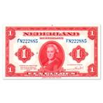1 Gulden Wilhelmina 1943 ZFr+, Verzenden