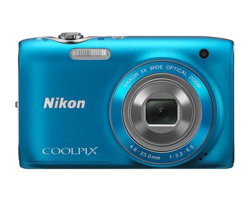 Nikon Coolpix S3100 Digitale Compact Camera - Blauw, Audio, Tv en Foto, Fotocamera's Digitaal, Zo goed als nieuw, Verzenden