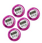 Set van 5 digitale timers, kookwekkers (alarmklok) paars, Ophalen of Verzenden, Nieuw
