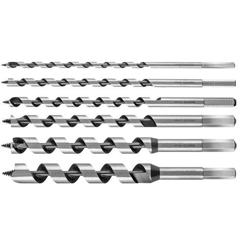 Hout spiraalboor set - 6 stuks - 230mm, Doe-het-zelf en Verbouw, Gereedschap | Handgereedschap, Nieuw, Ophalen of Verzenden