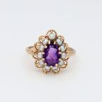 Zonder Minimumprijs - Ring - 9 kt. Roségoud - Parel -, Sieraden, Tassen en Uiterlijk, Ringen, Nieuw