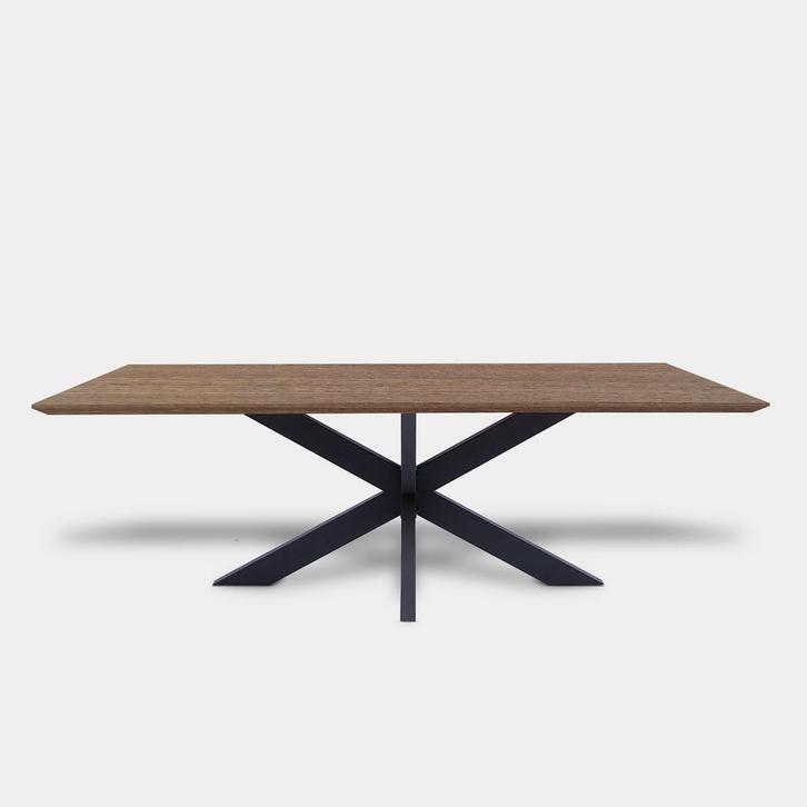 Tafel Rechthoekig Eikenhout  Matrix  200x100, Huis en Inrichting, Tafels | Eettafels