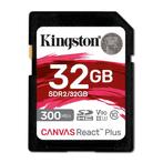 Kingston Canvas React Plus SD, 32GB, Audio, Tv en Foto, Fotografie | Geheugenkaarten, Zo goed als nieuw, Verzenden
