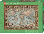 Map Art - Willem Blaeu World (1500 stukjes) | Heye - Puzzels, Verzenden, Nieuw