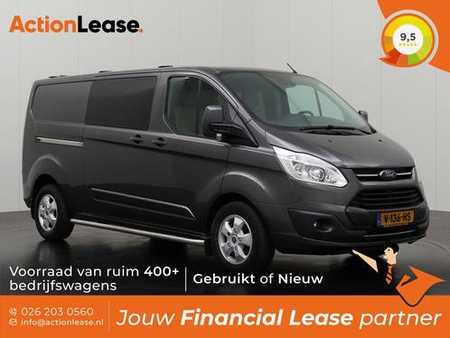 Ford Transit Custom Dubbel cabine L2 H1 2017 Diesel, Auto's, Ford, Dealer onderhouden, Lease, Zwart, Automaat, Financial lease