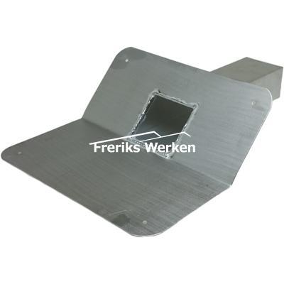 loden plakplaat model U60x100 450mm 45gr naadloos gegoten, Doe-het-zelf en Verbouw, Buizen en Afvoer, Ophalen of Verzenden