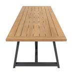 Noah dining tuintafel 260x100xH75 cm teak antraciet taste, Ophalen of Verzenden, Nieuw