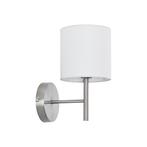 lux.pro Wandlamp Winsford 27x21 cm E14 zilverkleurig en wit, Huis en Inrichting, Lampen | Wandlampen, Nieuw, Verzenden