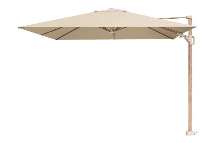 Platinum Challenger Zweefparasol T2 premium - 3x3 m., Tuin en Terras, Parasols, Zweefparasol, Nieuw, Kantelbaar, Verzenden
