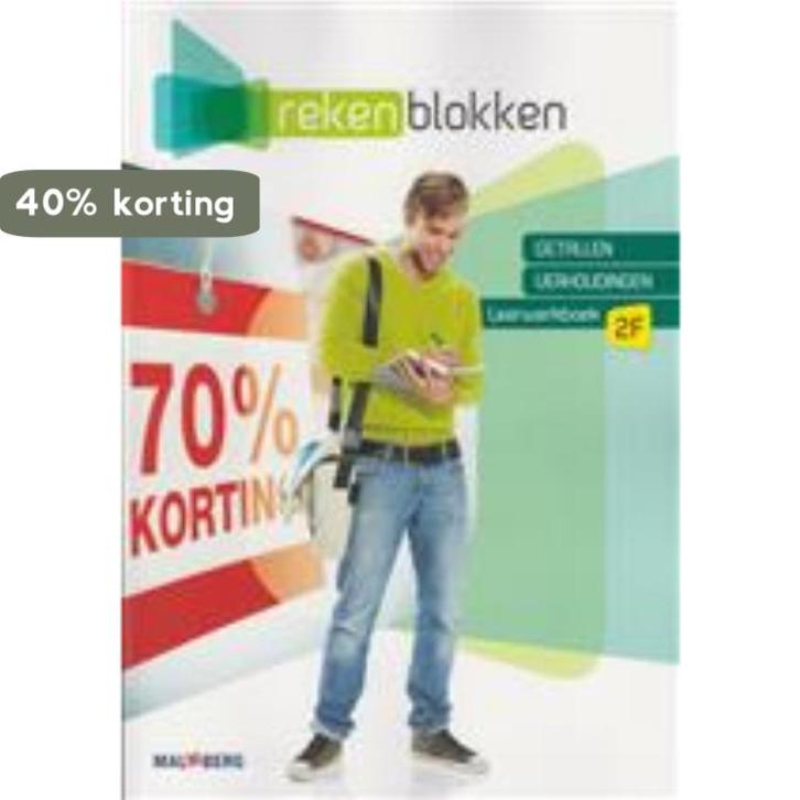 Getallen en verhoudingen / 2F / Leerwerkboek / Rekenblokken, Boeken, Schoolboeken, Gelezen, Verzenden