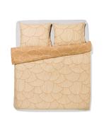 HEMA Dekbedovertrek 240x200/220cm zacht katoen schelpen zand, Huis en Inrichting, Slaapkamer | Beddengoed, Verzenden, Nieuw, Beige