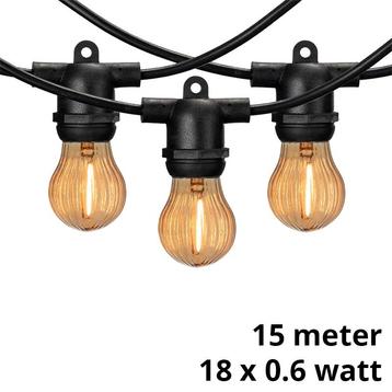 Lybardo lichtsnoer buiten 15 meter incl. 18 amber LED pumpki beschikbaar voor biedingen