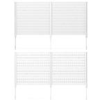 2dekans | Coast buiten privacy scherm - wit - 119x29x26 cm, Tuin en Terras, Ophalen of Verzenden, Zo goed als nieuw