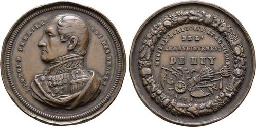 Brons medaille o J Belgie Leopold 1830-1865, Postzegels en Munten, Penningen en Medailles, Verzenden