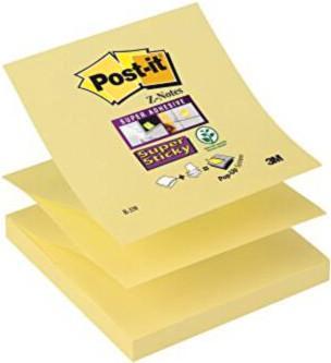 Post-it Z-notes 76x76mm super sticky geel (90 vel), Diversen, Papierwaren, Nieuw, Verzenden