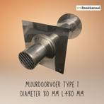 muurdoorvoer 80 mm of 100 mm voor pelletkachel, Huis en Inrichting, Kachels, Ophalen of Verzenden, Nieuw, Hout, Vrijstaand